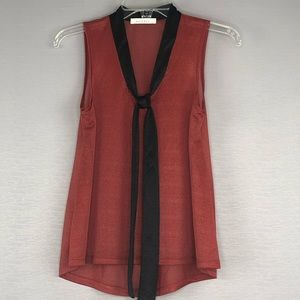 Sheer Brown Top Woman’s SZ S